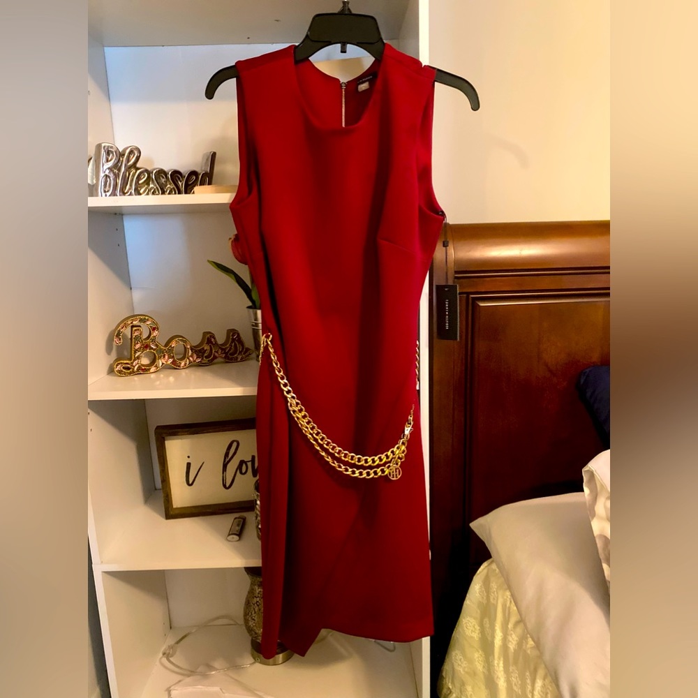 Tommy Hilfiger-burgundy-Size 10